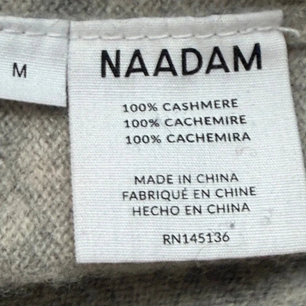 Mens‎ Cashmere Crewneck Sweater M Heather Grey Minimalist Quiet Luxury Office